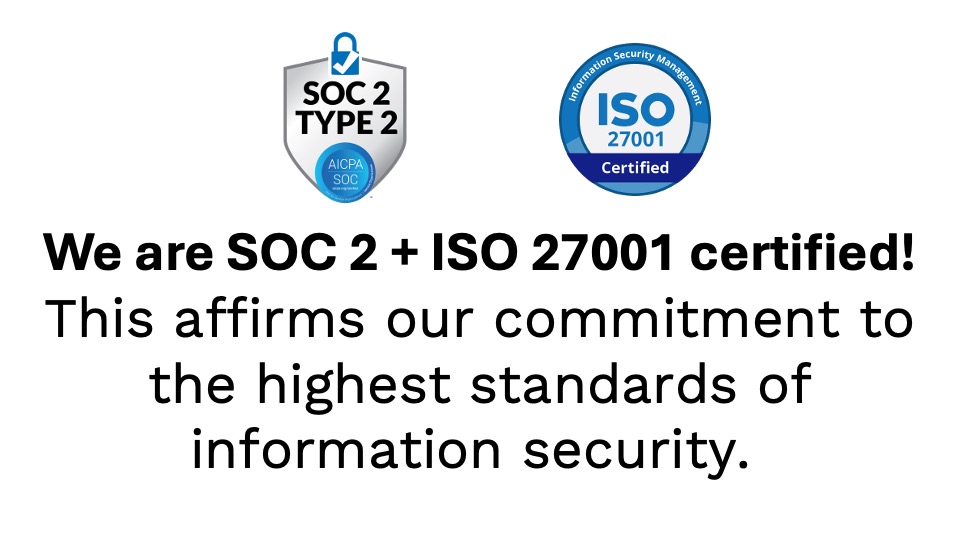 IP Author is now SOC2 and ISO 27001 Certified!