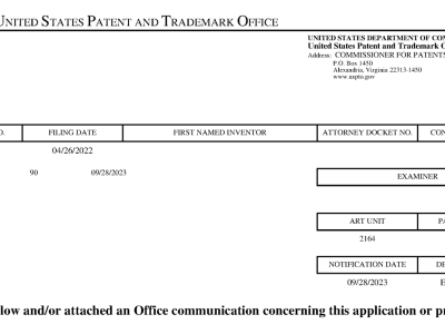 AI based office action responses' and 'AI based patent drafting'